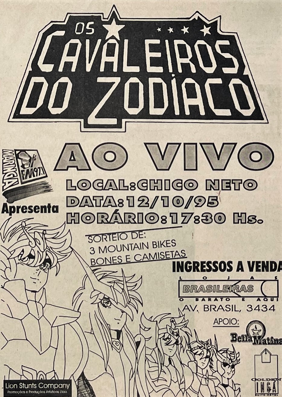 produções cavaleiros do zodiaco