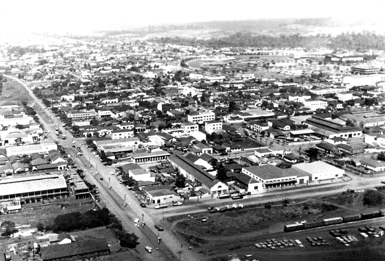 Vista aérea de Maringá - Início dos anos 1960