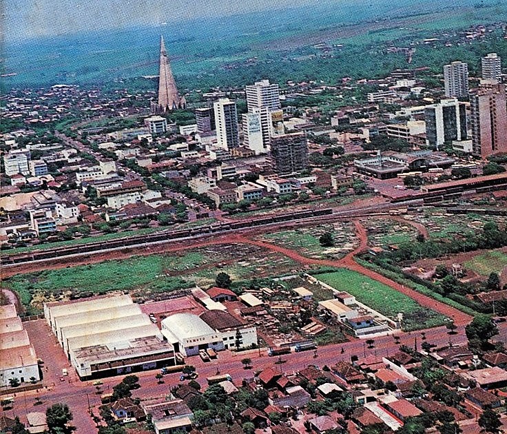 Vista aérea de Maringá - 1975