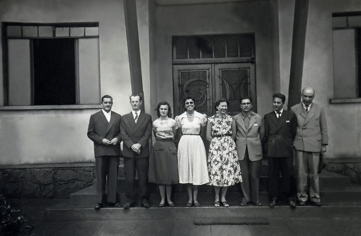 Personalidades no Ginásio Maringá - 1953