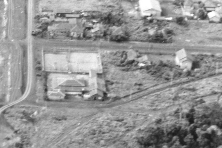 Vista aérea do Aero Club de Maringá - Anos 1950