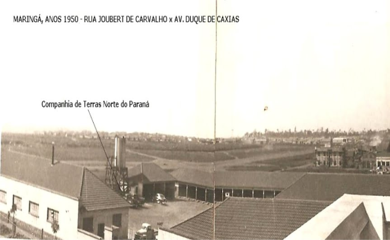 Vista panorâmica - Avenida Duque de Caxias - Década de 1950