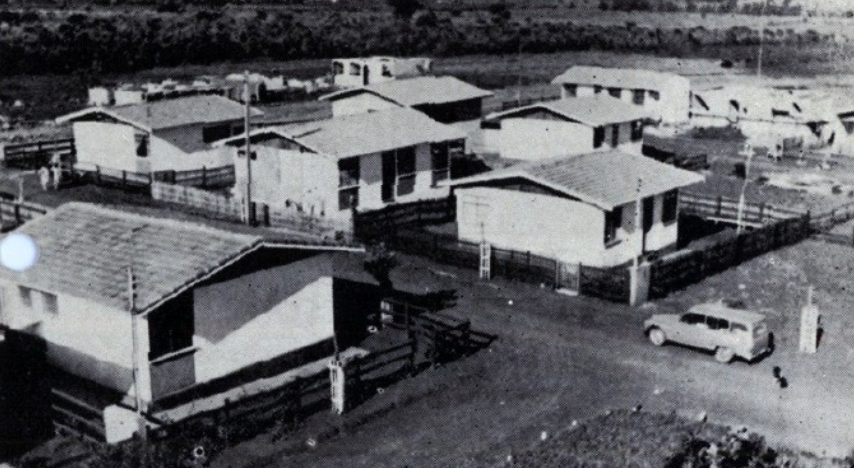 Primeiras casas da Vila Esperança - 1971