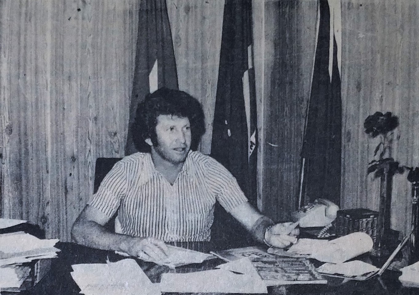 Barbosa Ferraz saúda Maringá em seu 31º aniversário - 1978