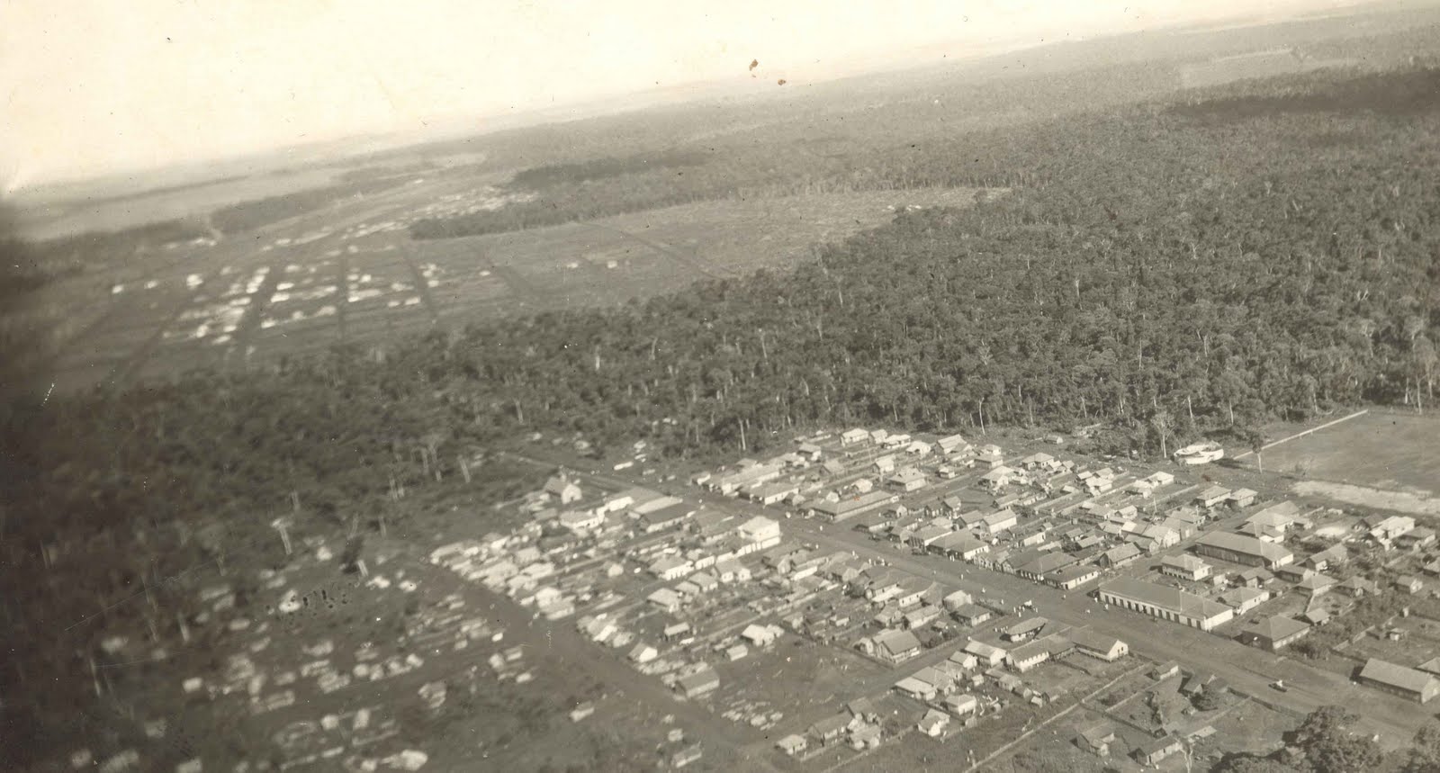 Vista aérea de Maringá - 1948