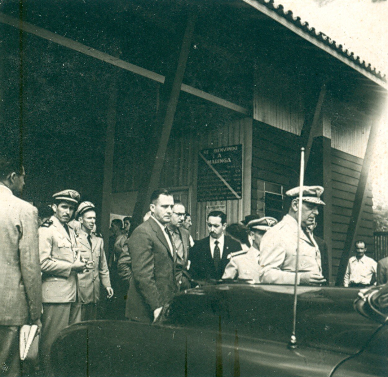 Brigadeiro da Aeronáutica no aniversário de Maringá - 1957