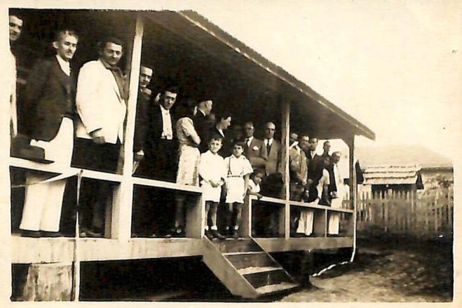 Personalidades na inauguração do primeiro hospital de Maringá - 1944