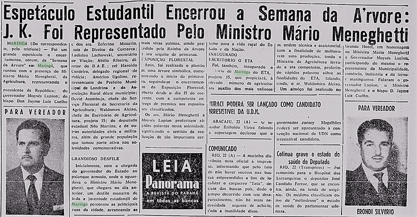 Semana da Árvore - Setembro de 1959