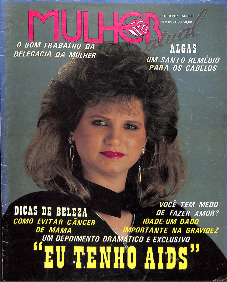 Capa da revista Mulher Atual -  1987