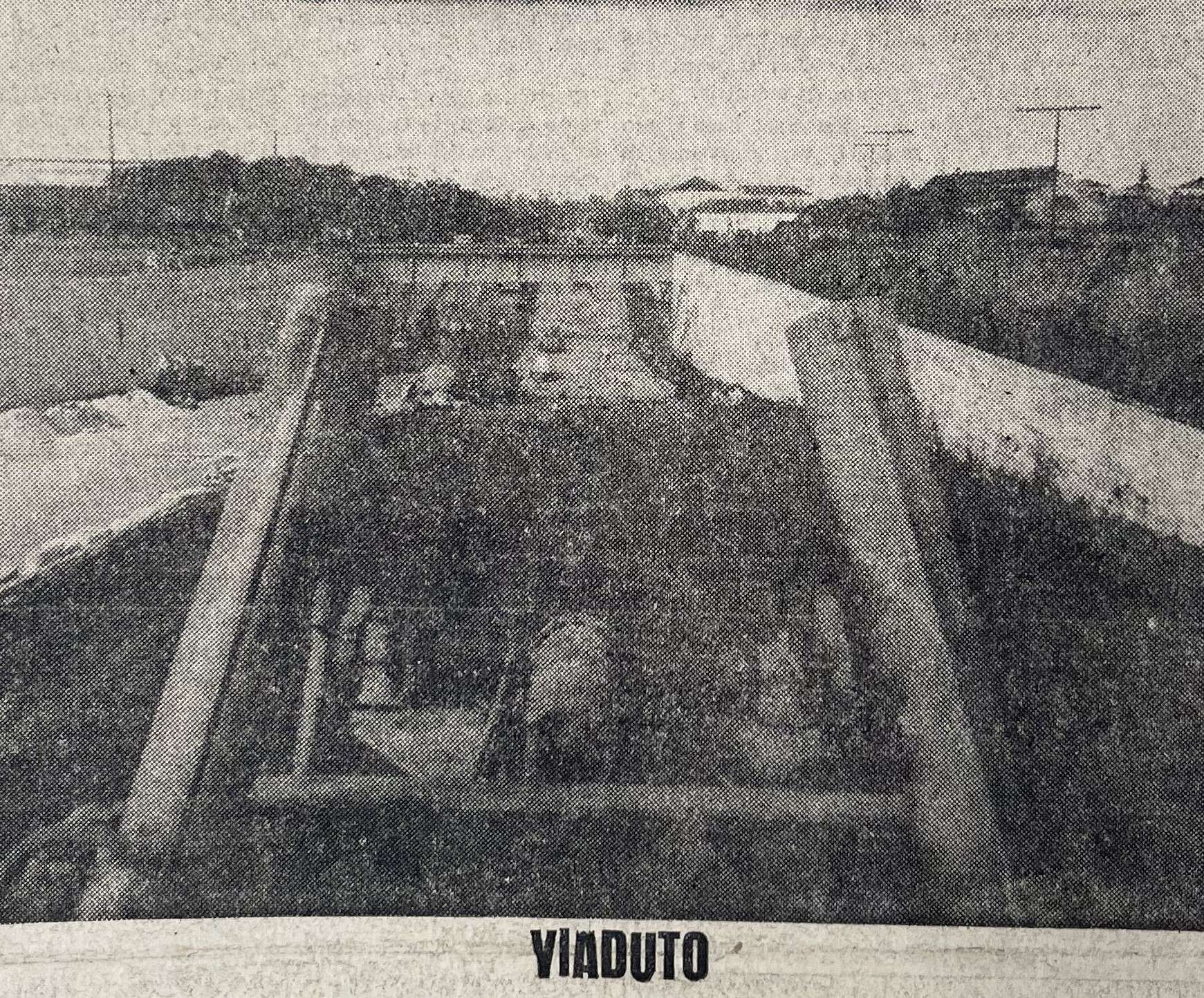 Viaduto da avenida São Paulo quase concluído - 1966