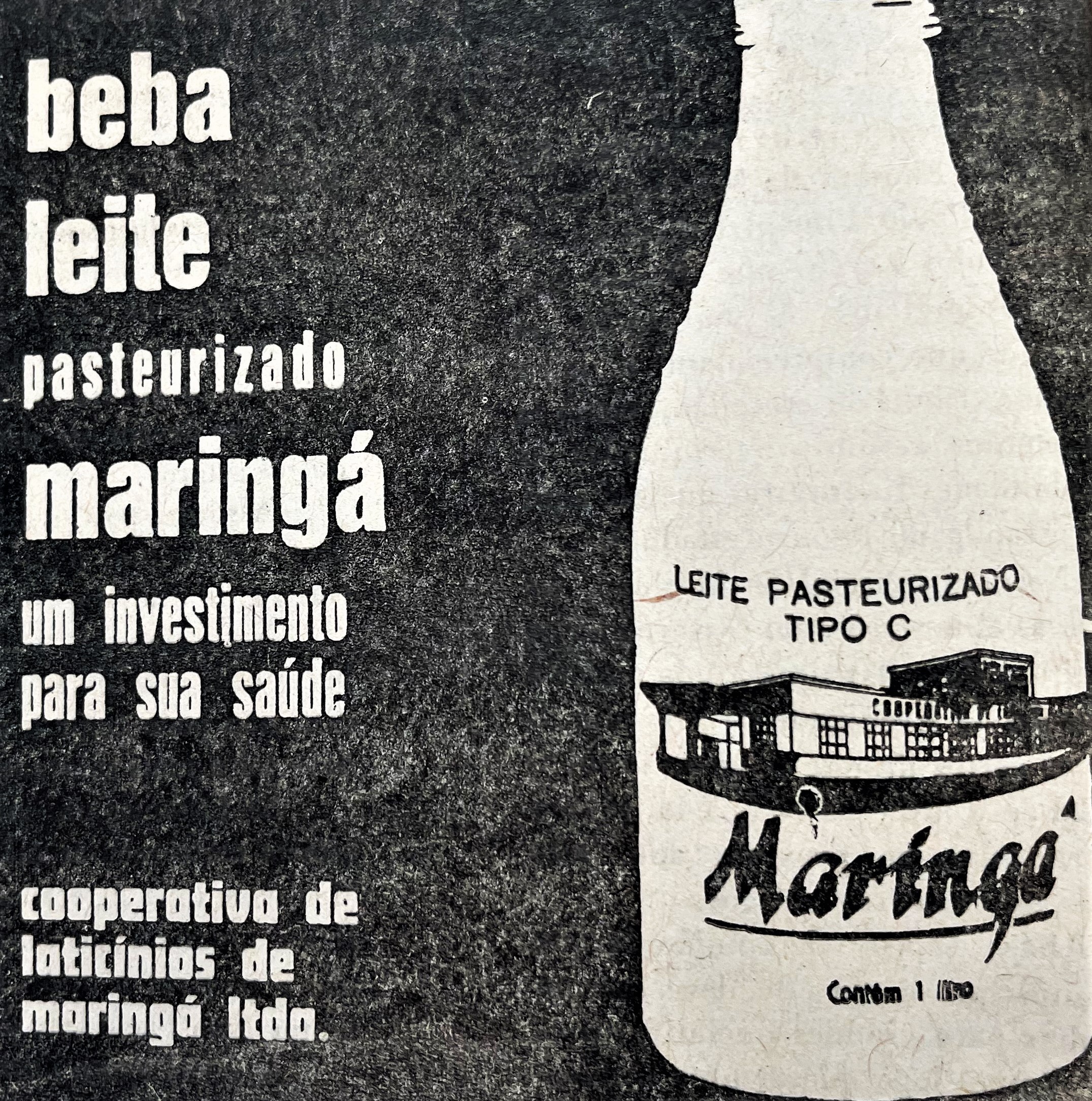 Anúncio do Leite Maringá - 1967