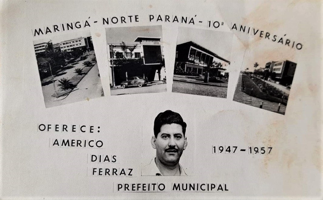 Publicidade sobre os 10 anos de Maringá - 1957