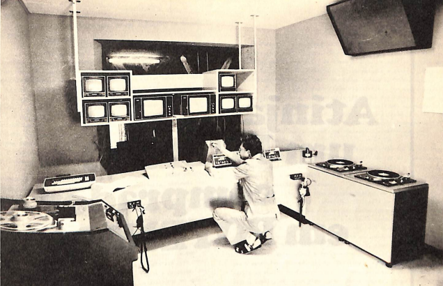 Interior da TV Cultura - 1975