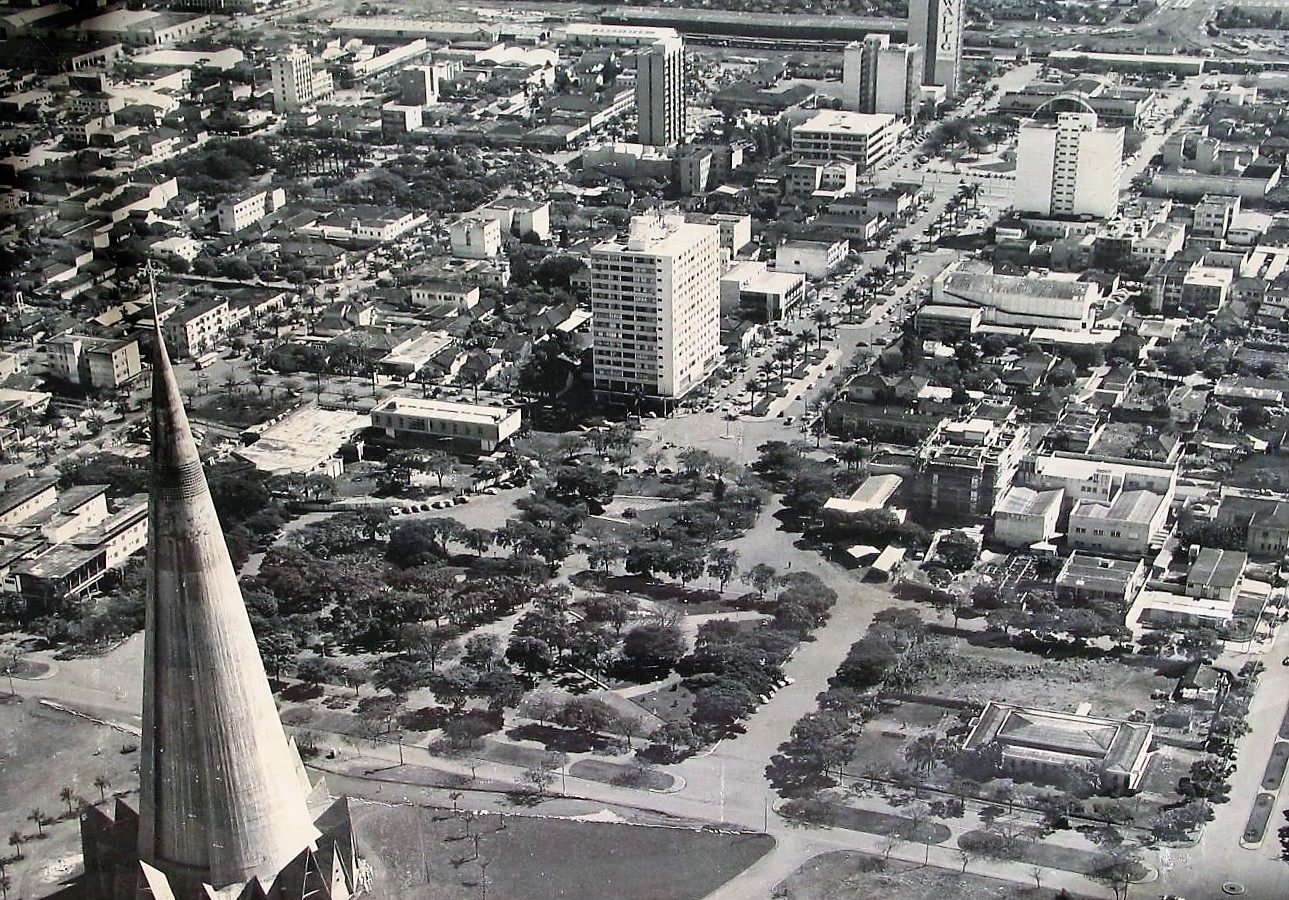 Maringá - Vista aérea - 1973