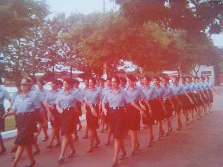 Primeiras soldados do 4º Batalhão da Polícia Militar de Maringá - 1984