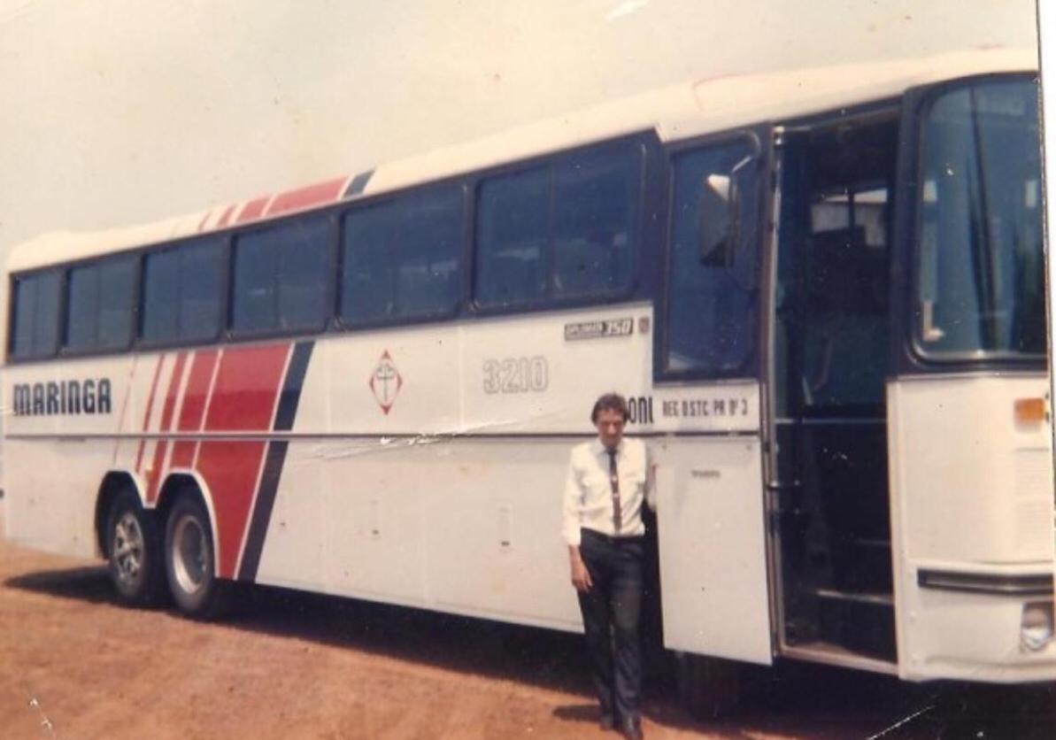 Garagem do Expresso Maringá - Década de 1980