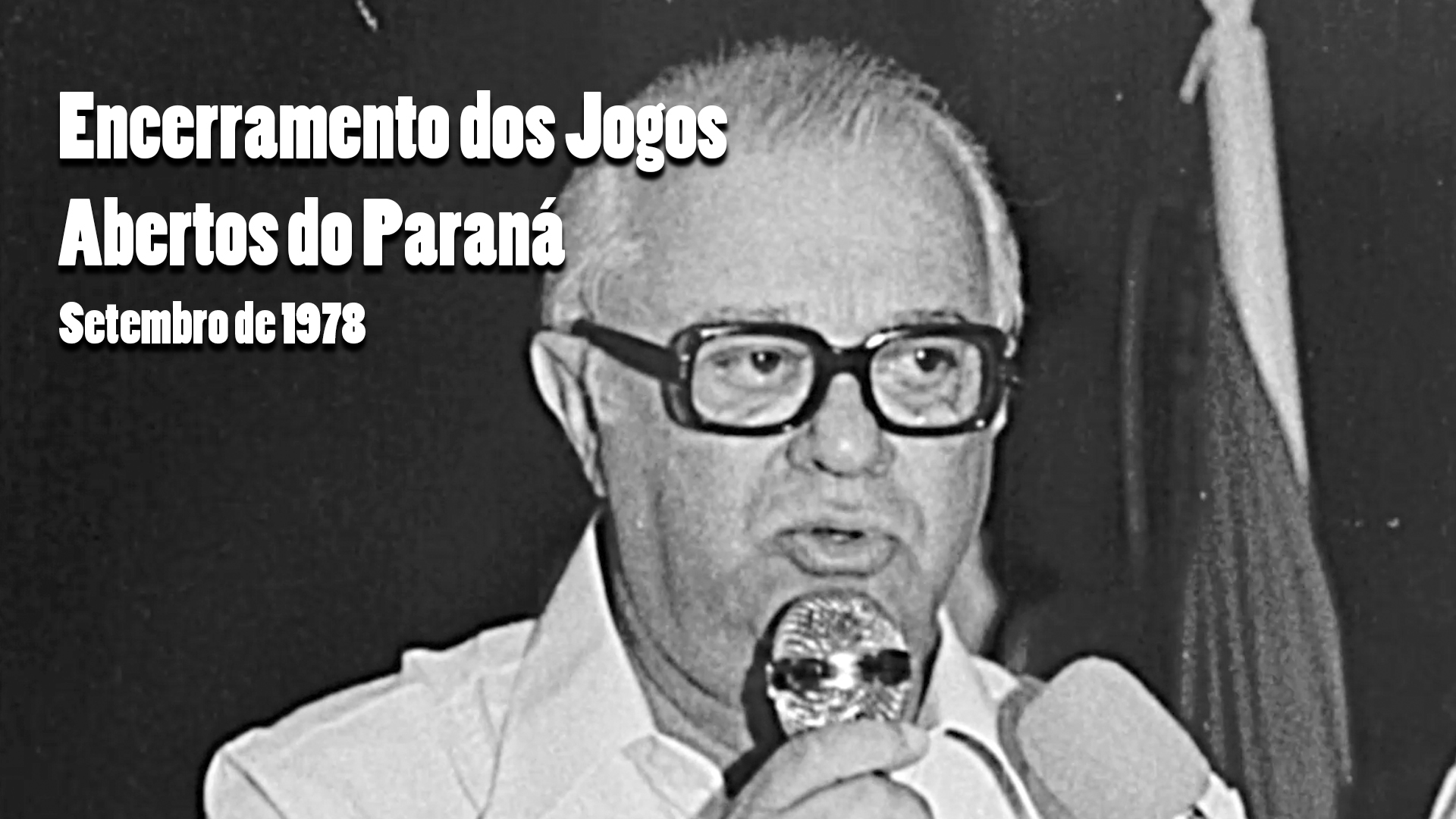 RARIDADE - JP fala no encerramento dos JAPs em 1978