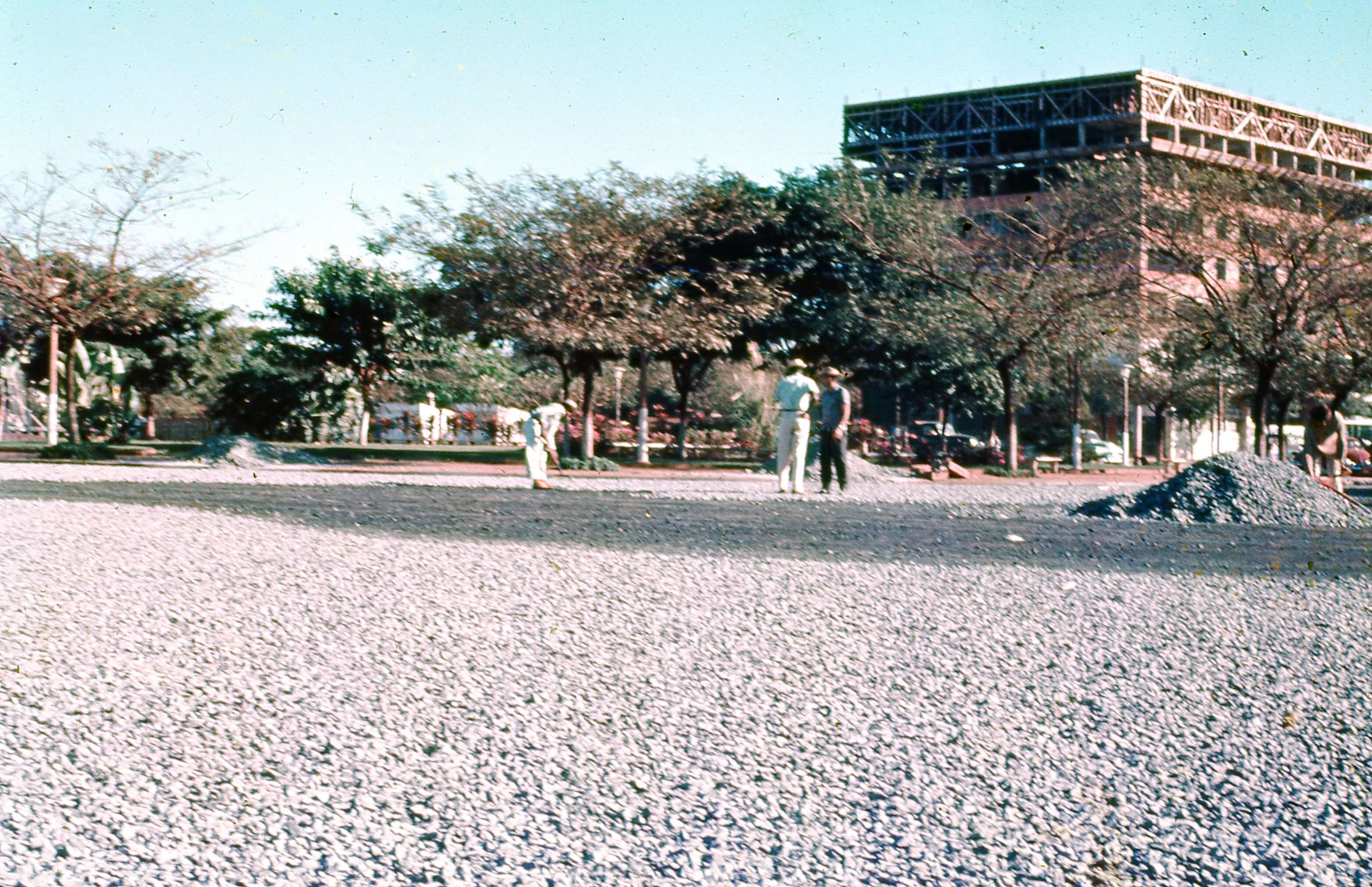 Benfeitoria na praça Dom Pedro II - Anos 1960