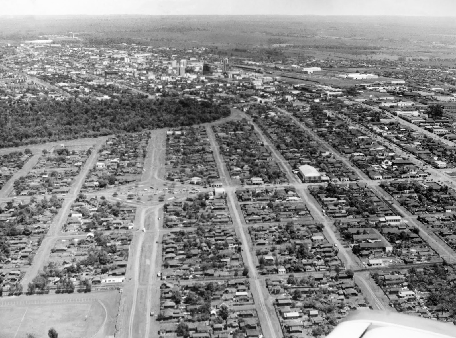 Vista aérea da Vila Operária - 1967