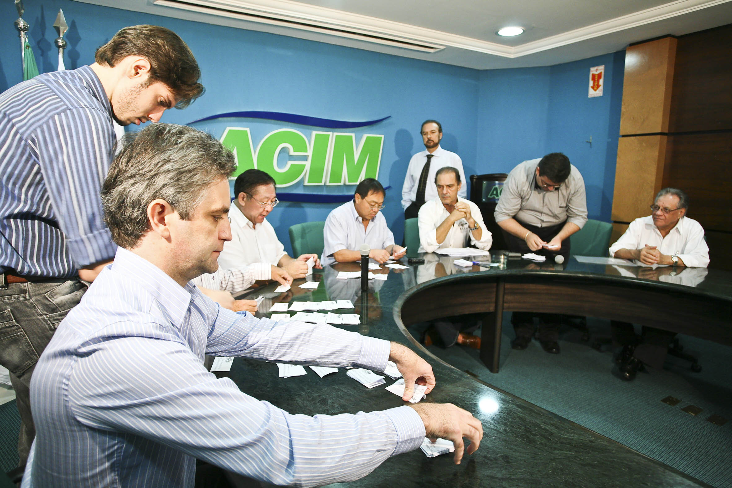 Contagem de votos na eleição da Acim - 2010