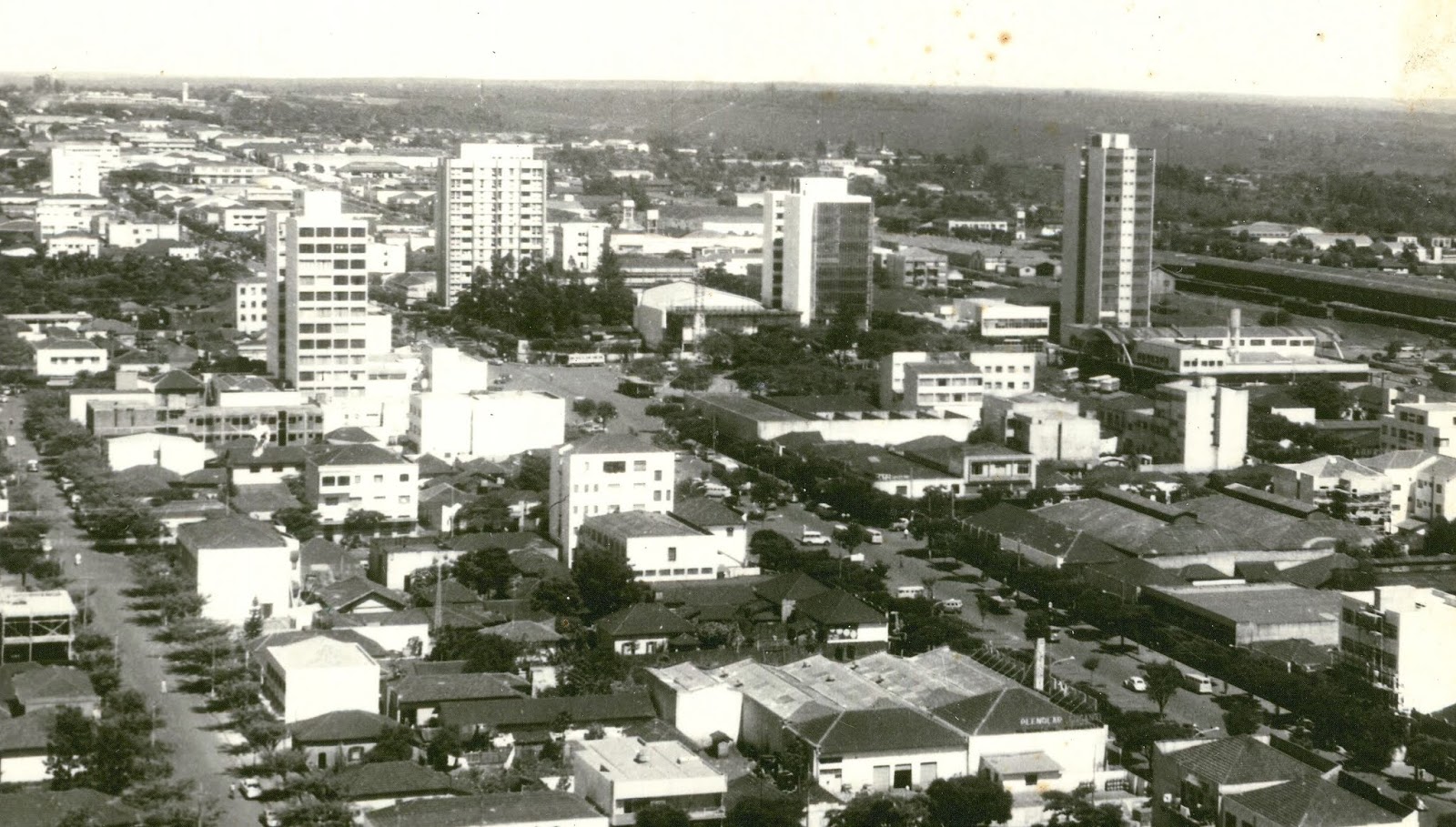 Vista aérea do centro - 1965