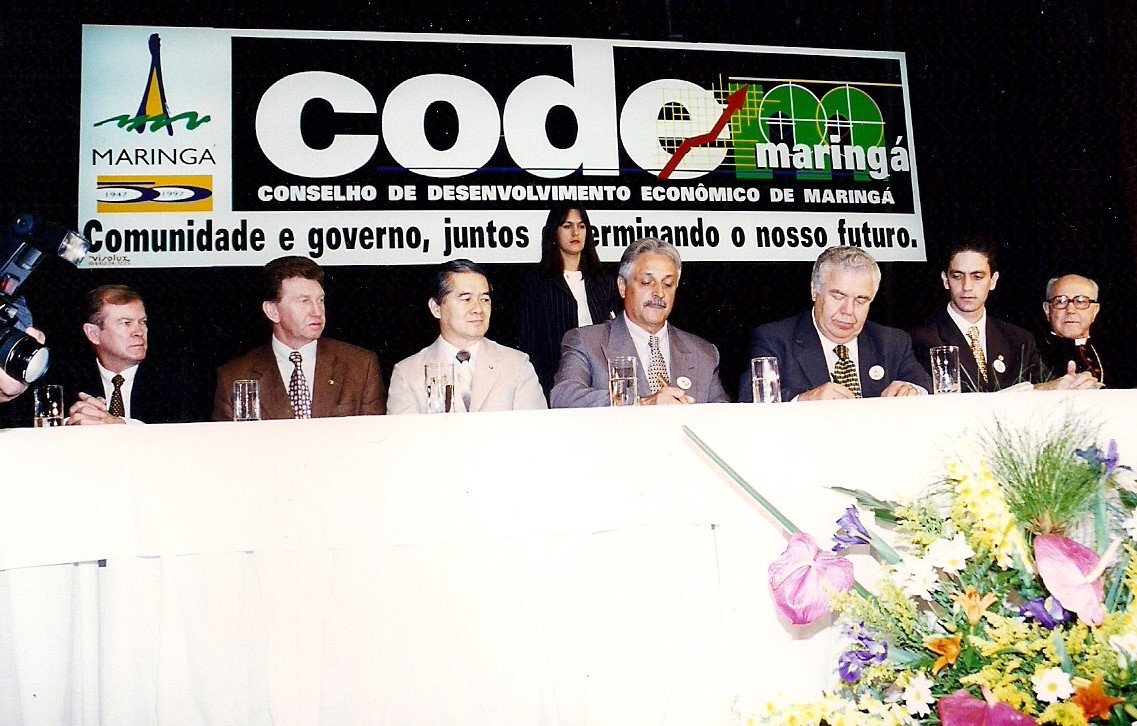 Posse da 1ª diretoria do CODEM - 1997