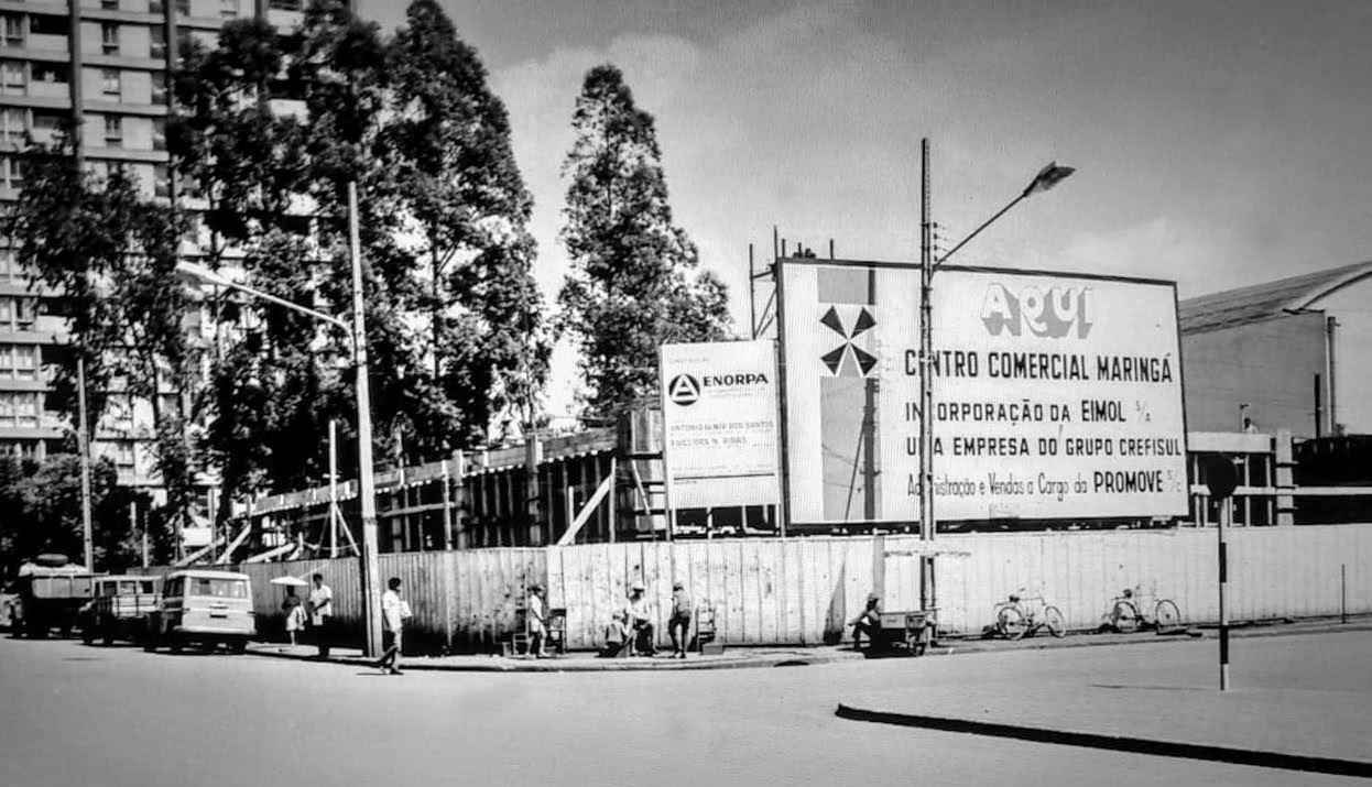 Obras do Centro Comercial Maringá - Final dos anos 1960