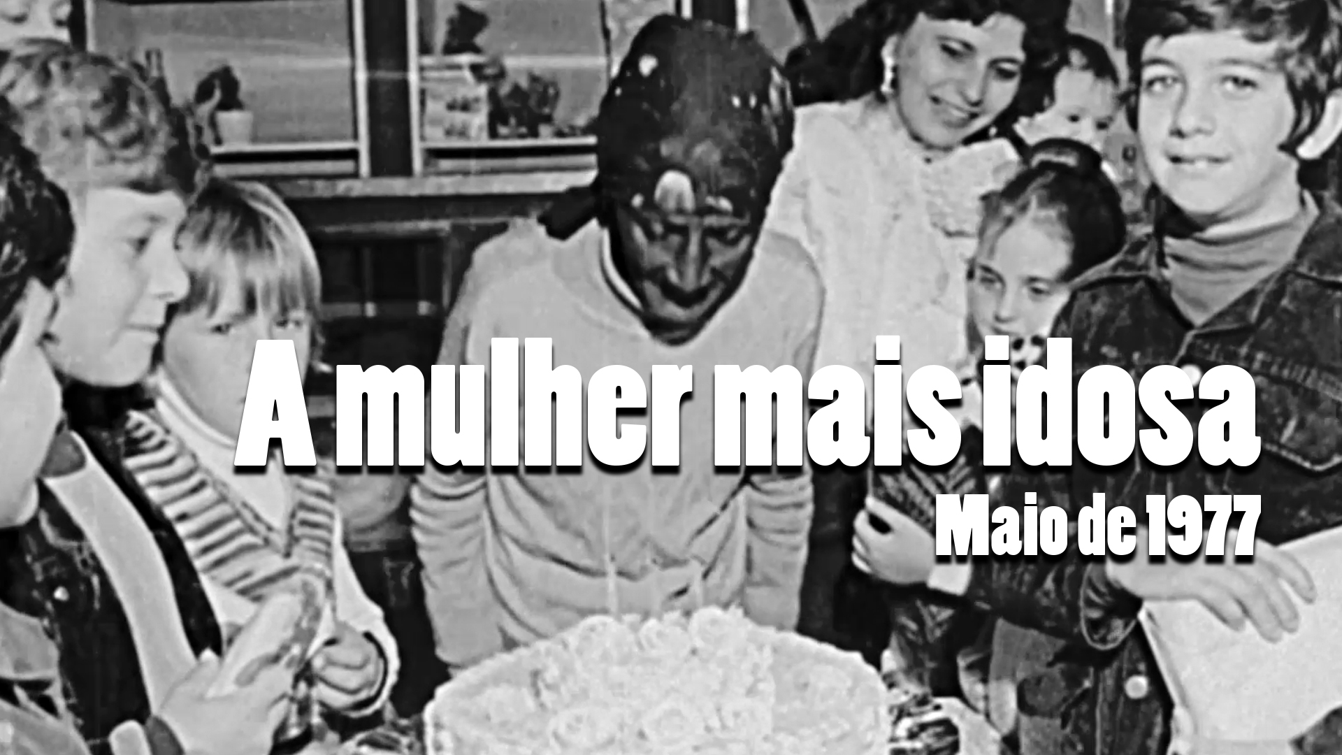 RARIDADE - Aniversário da mulher mais velha da cidade em 1977