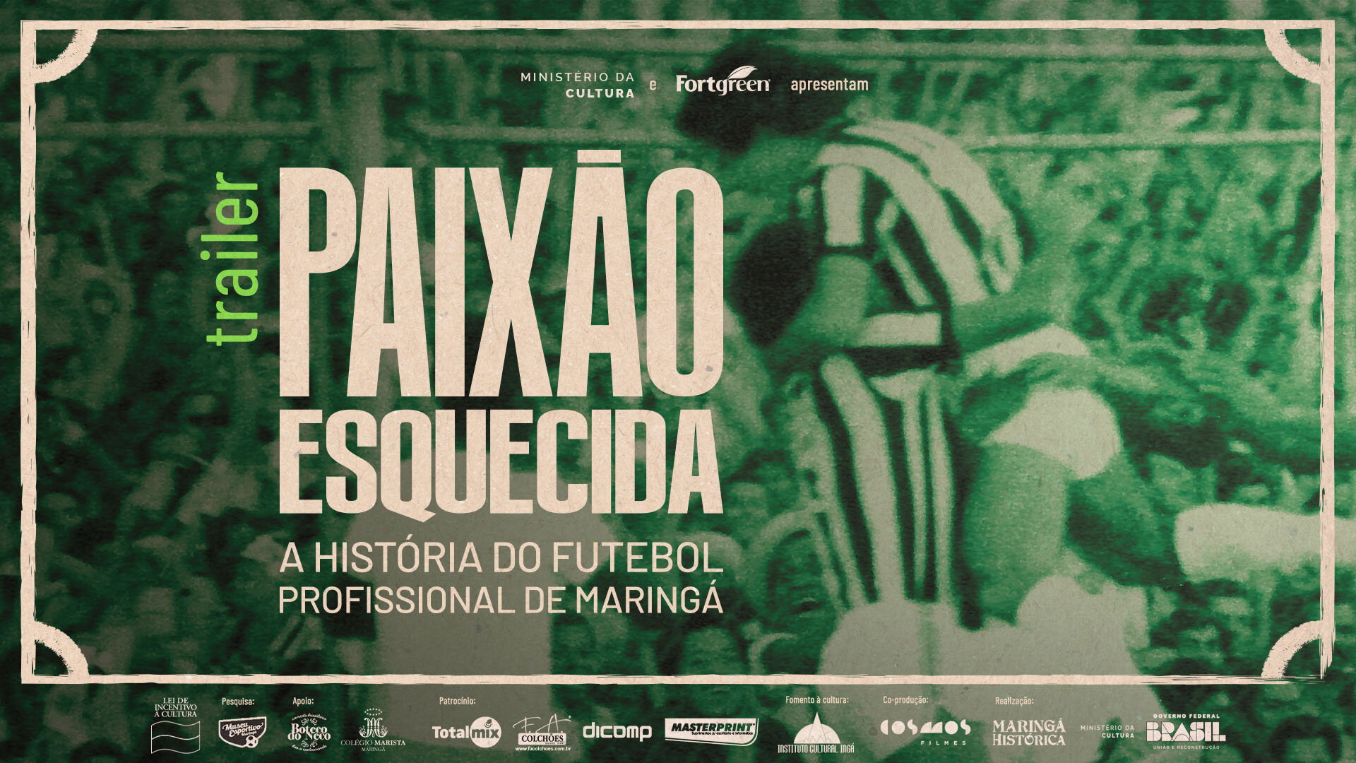 TRAILER - Paixão Esquecida: a história do futebol profissional de Maringá
