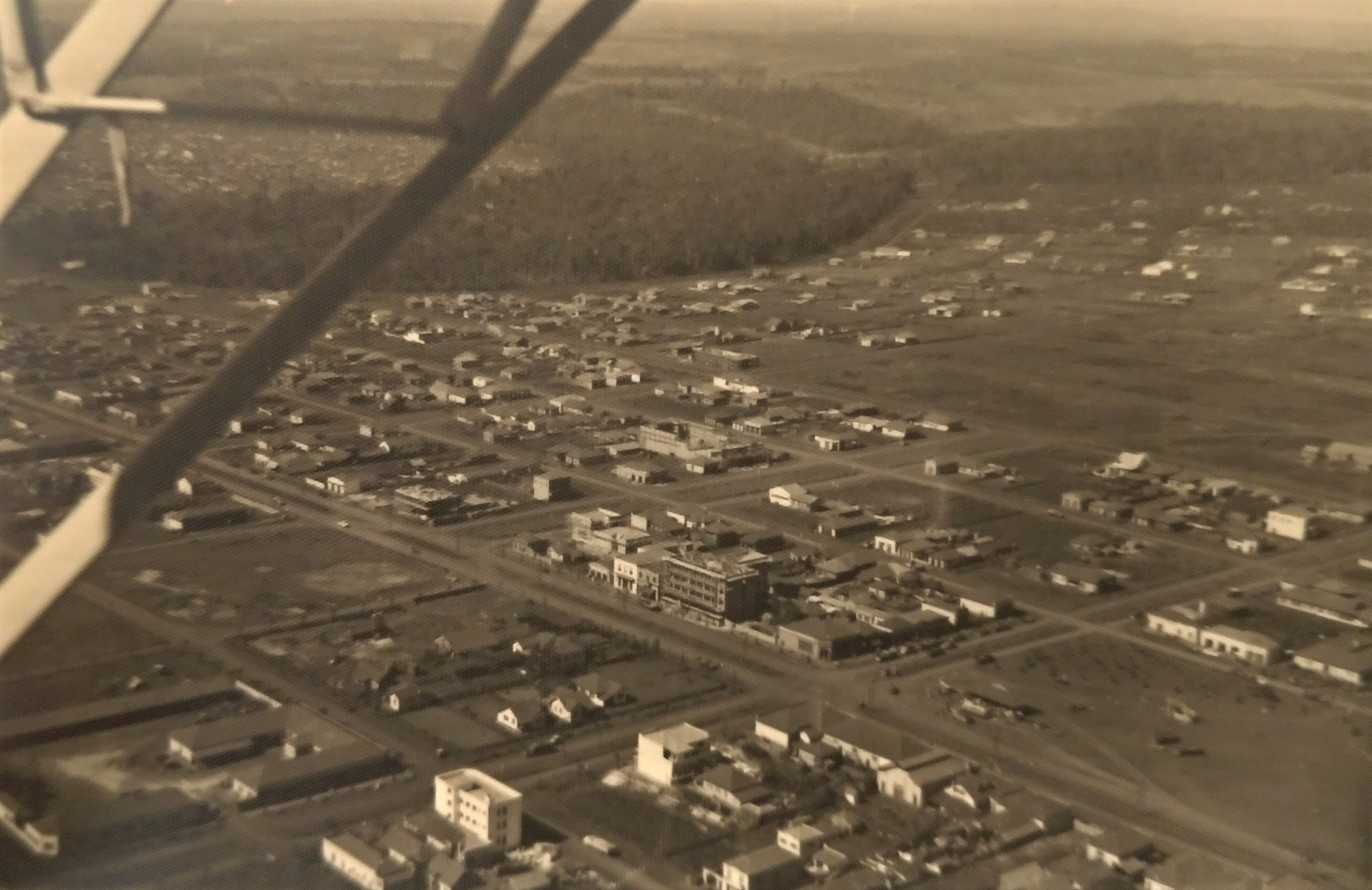 Vista aérea do Centro - 1952