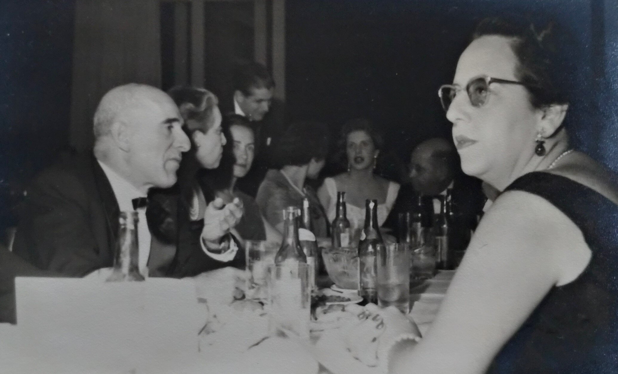 Personalidades na inauguração do Grande Hotel Maringá - 1956