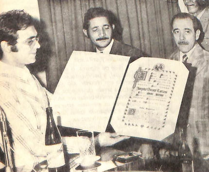 Título honorífico a Joaquim Gomes Caetano - 1975
