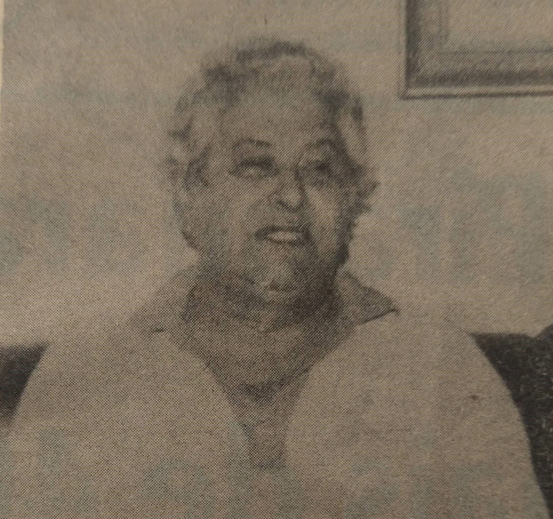 Américo Dias Ferraz próximo da partida - 1983