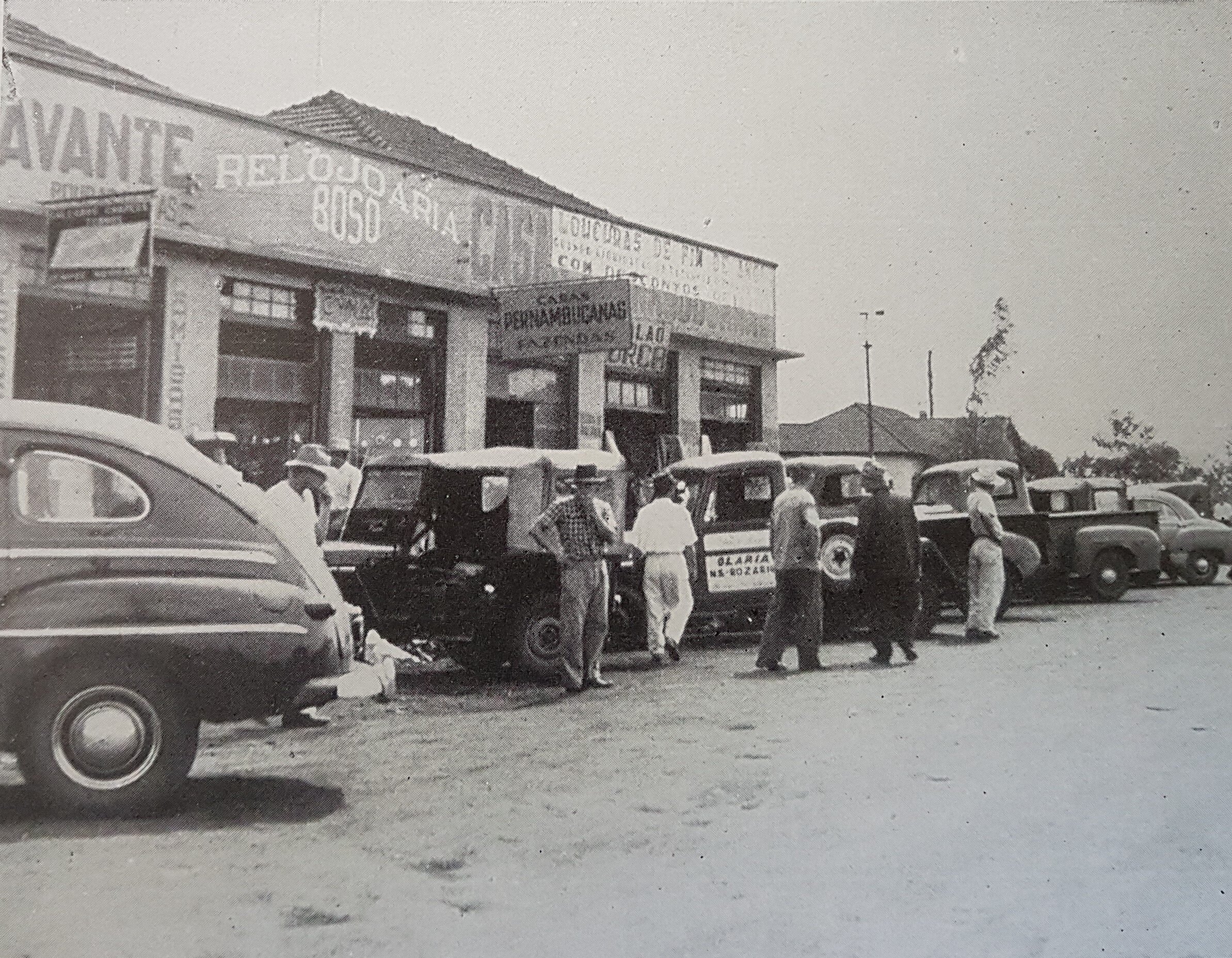 Comércios da avenida Brasil - 1951
