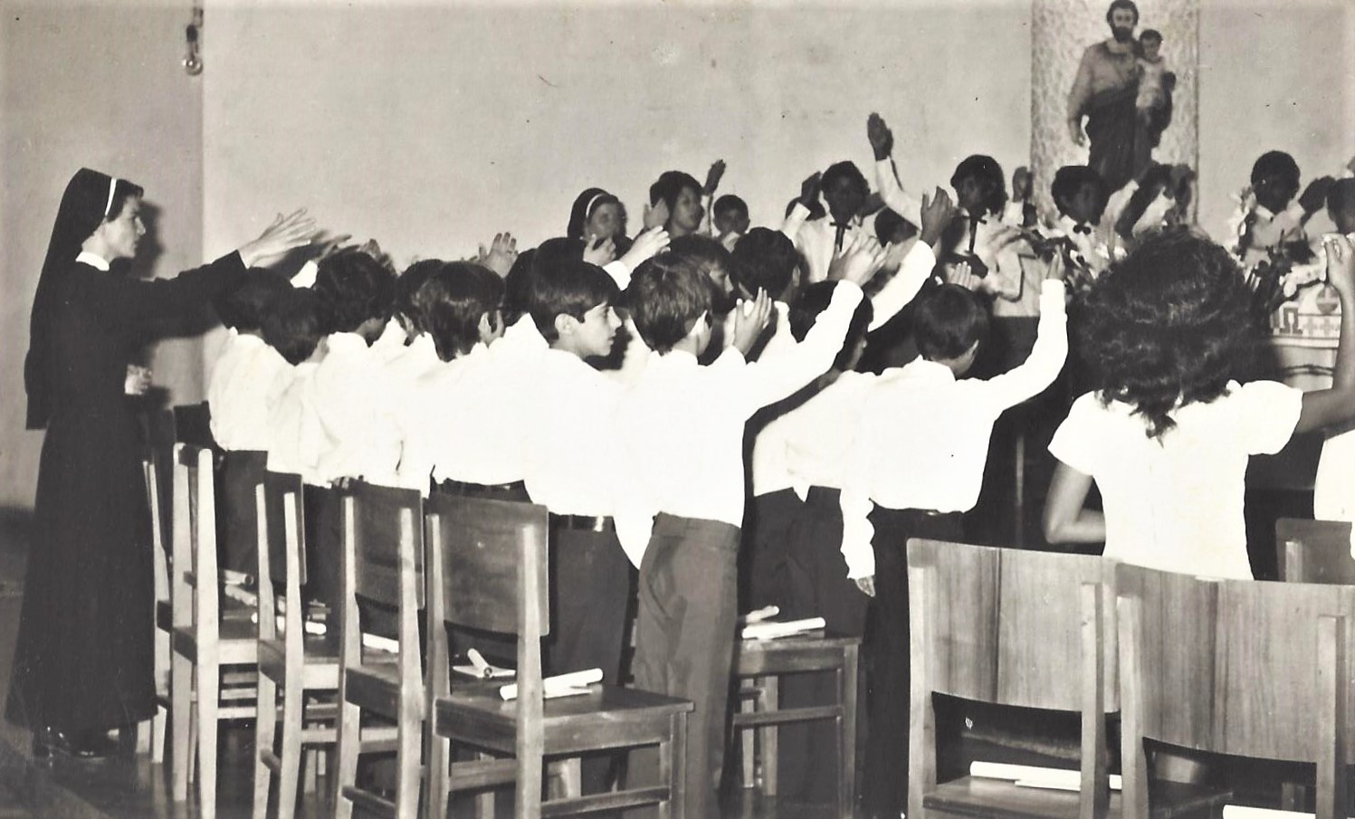 1ª comunhão na Igreja São José - 1972