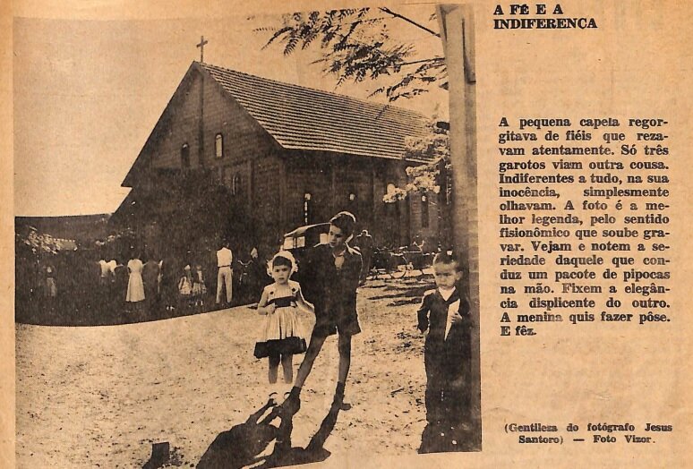 Crianças na Capela Santa Cruz - 1958
