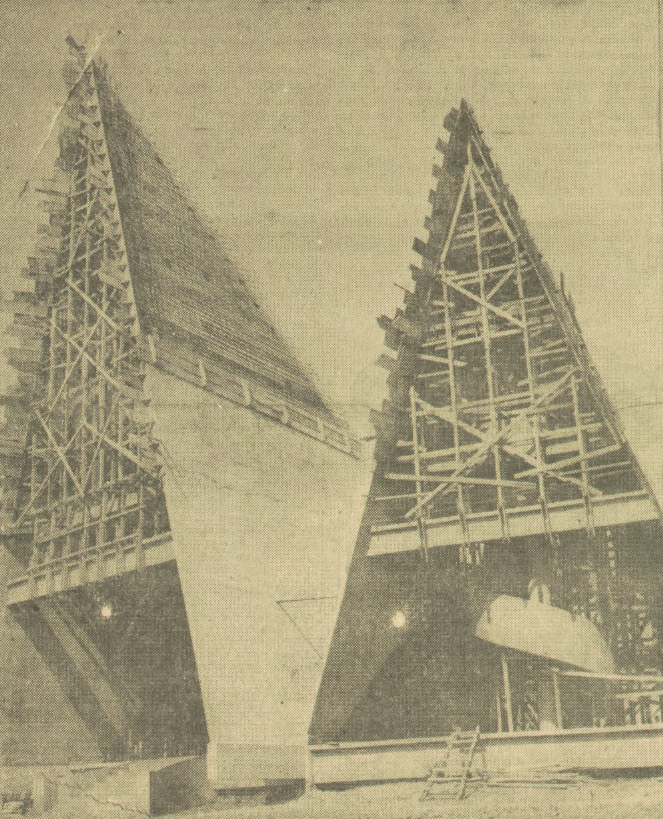 Obras em ritmo lento na Catedral - 1968