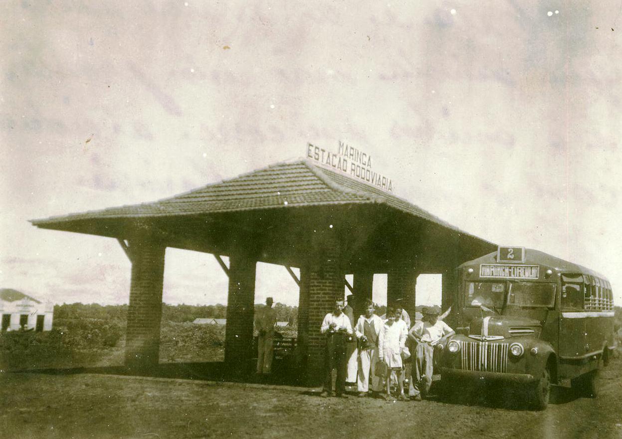 Praça da Rodoviária - Final da década de 1940