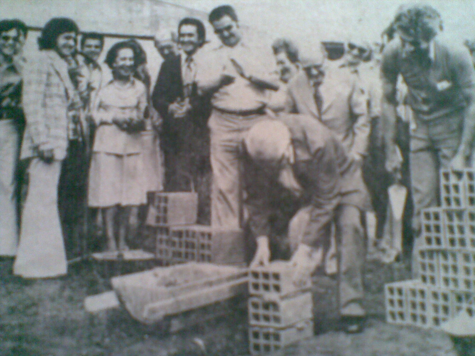 Lançamento da Pedra Fundamental do SENAC - 1977