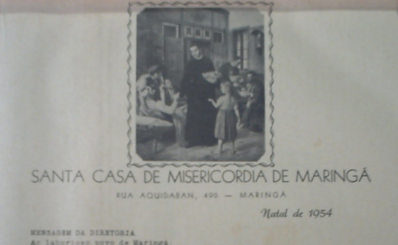 Mensagem de Natal da Santa Casa - 1954