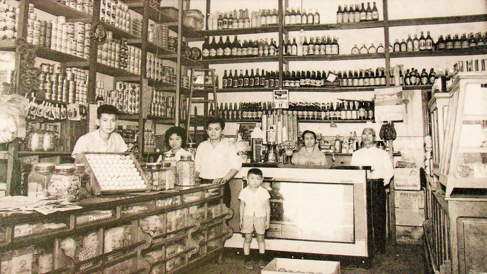 Interior da Quitanda Brasil - Década de 1950