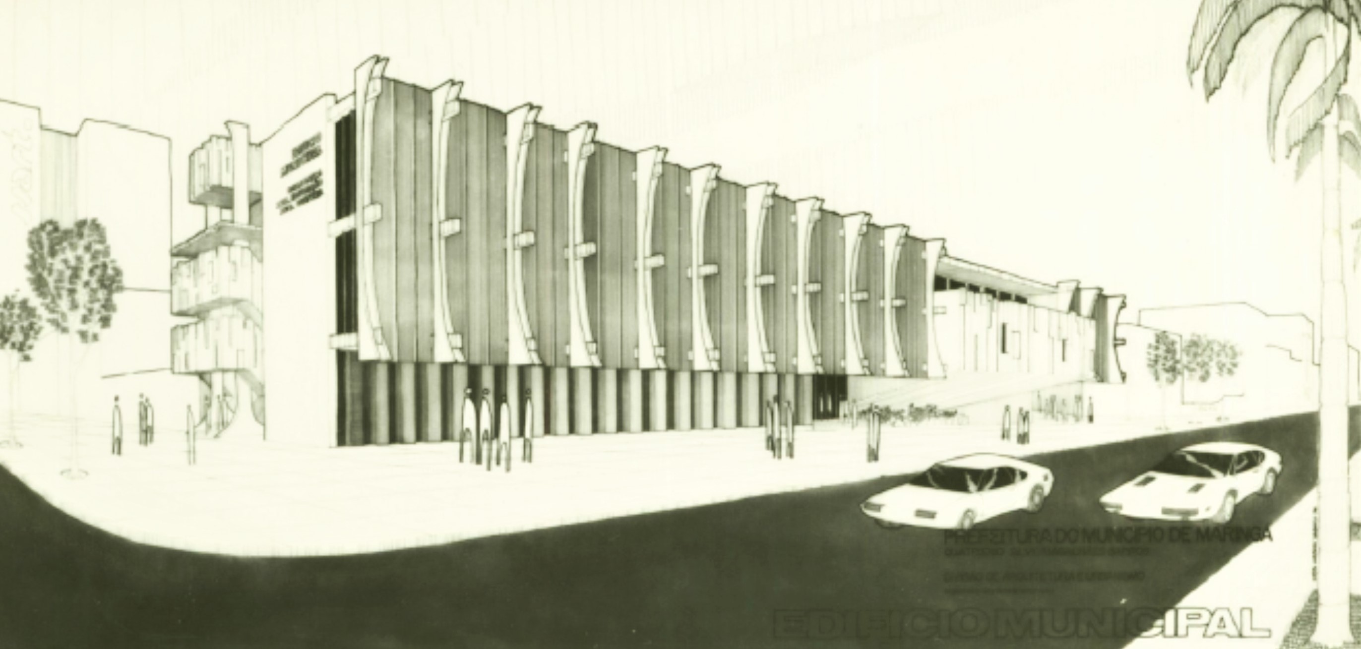 Projeto da Biblioteca Municipal - Década de 1970