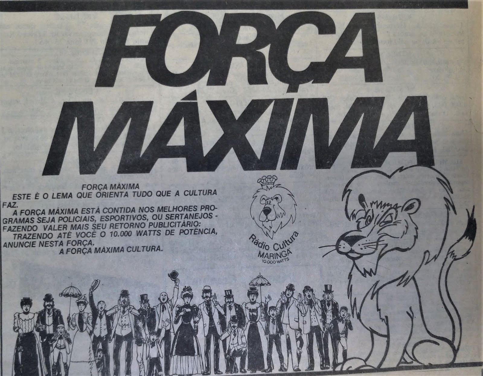 Força Máxima na Rádio Cultura - 1985