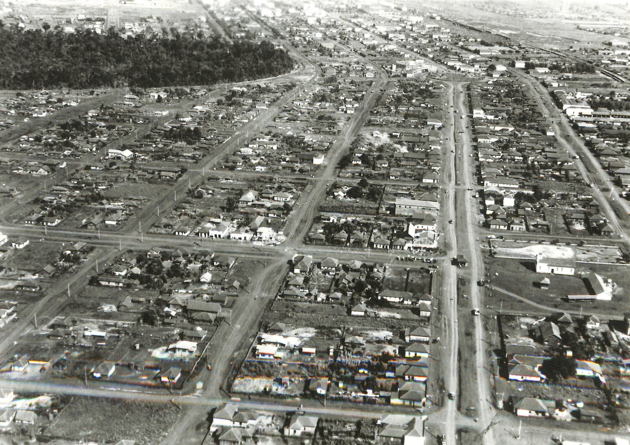 Vista aérea da Vila Operária - 1960