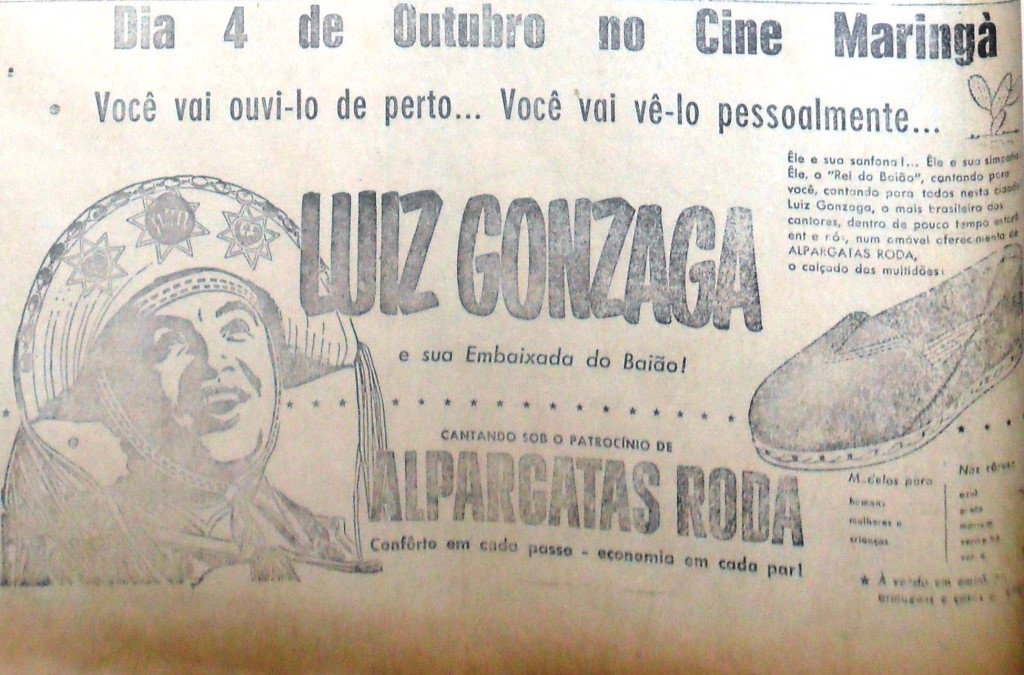 Luiz Gonzaga no Cine Maringá - 1955