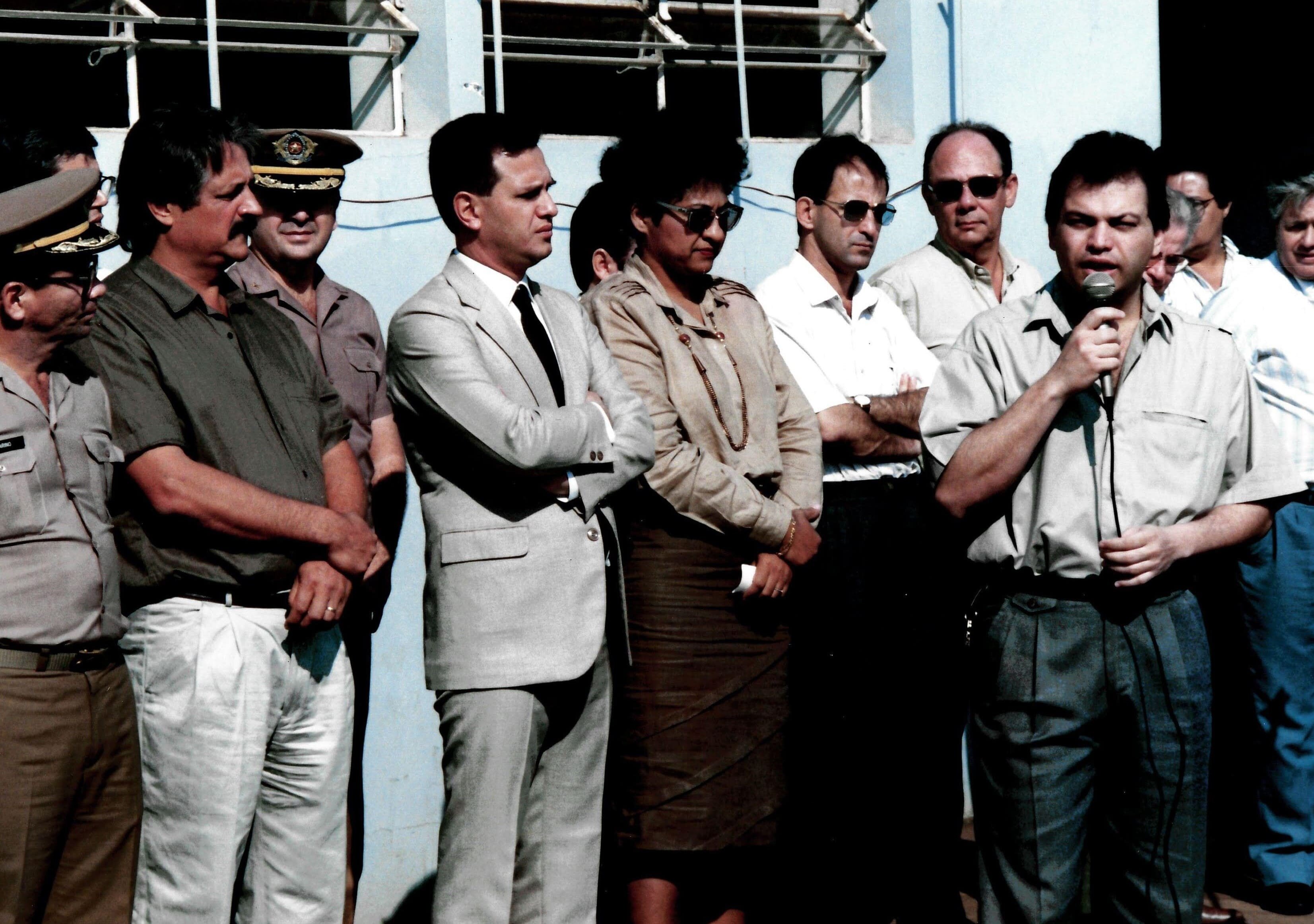 Solenidade no 4º Batalhão de Polícia Militar - Anos 1990