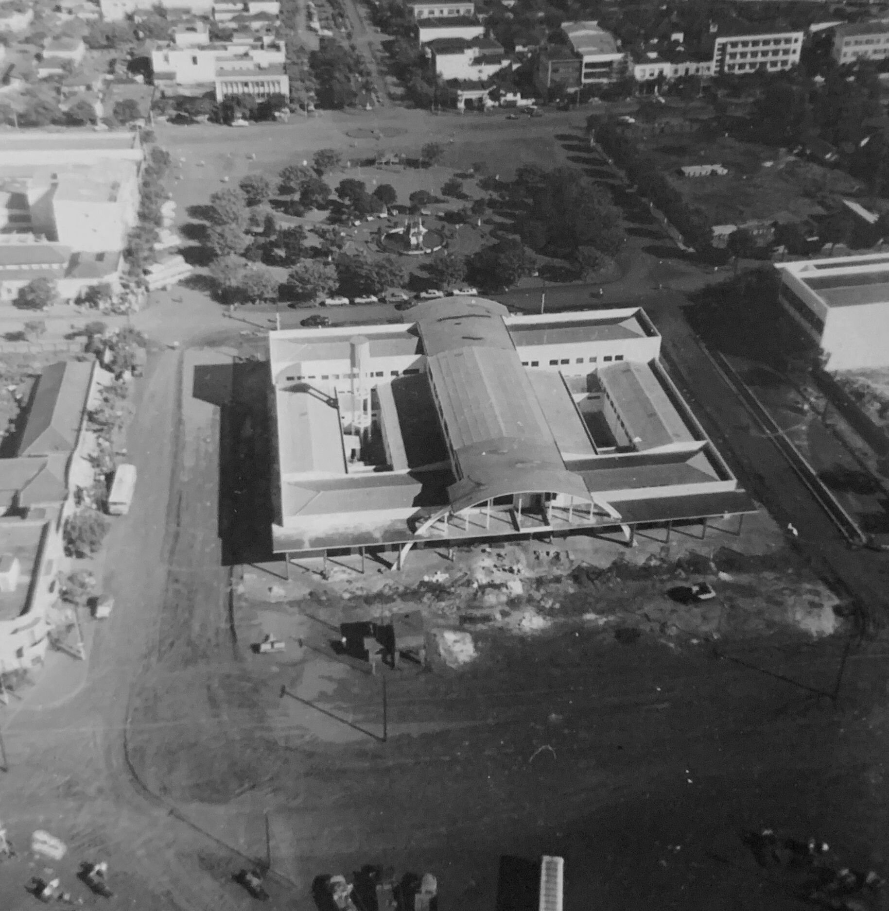 Estação Rodoviária em construção - Anos 1960