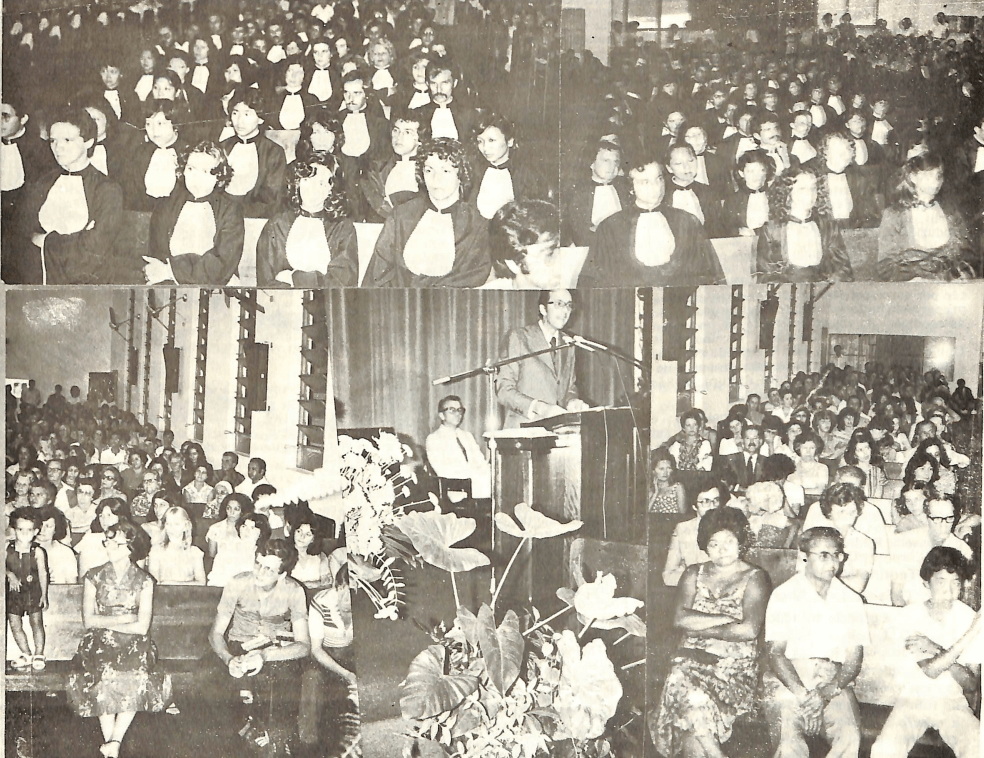 Colação de grau de alunos da UEM - 1980