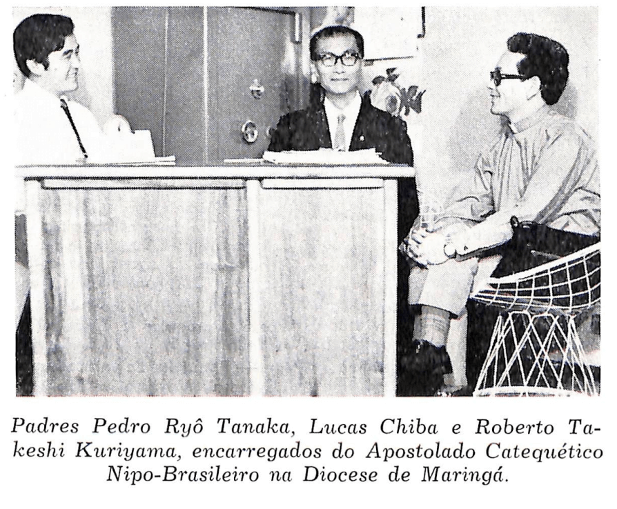 Encarregados do Apostolado Catequético Nipo-Brasileiro na Diocese de Maringá -  1968