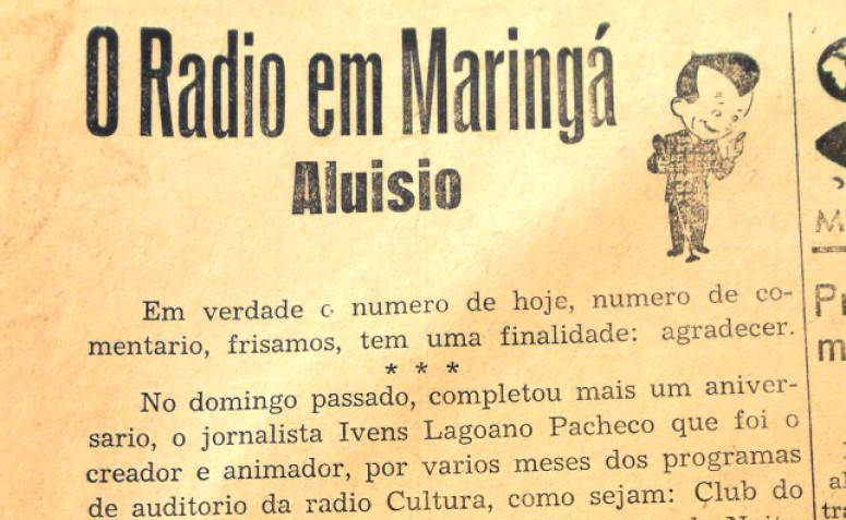 Homenagem radiofônica - Década de 1950